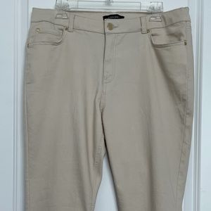 ELLEN TRACY TAN JEANS